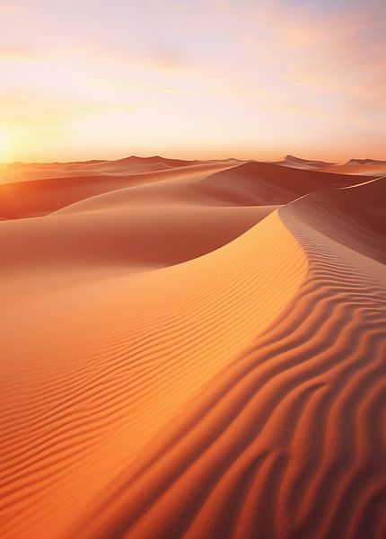 Uitzicht over de woestijn van fernlichtsicht