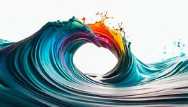 Golven met kleuren