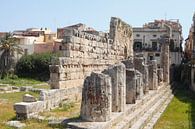Tempio di Apollo, Apollo Tempel in der Altstadt, Ortygia, Ortigia, UNESCO Weltkulturerbe, Syrakus, S von Torsten Krüger Miniaturansicht