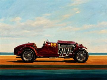 Alfa Romeo Alfetta 8C Peinture Art classique automobile