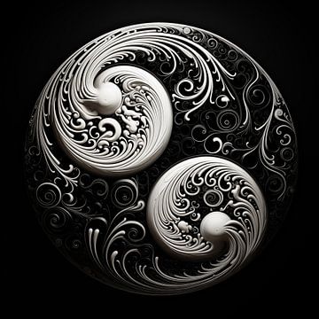 Yin und Yang kreativ von The Xclusive Art