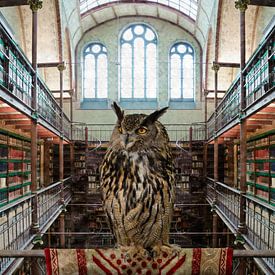 Owl - Library of the Rijksmuseum Amsterdam by Hannie Kassenaar