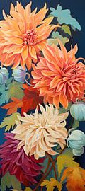 Vibrant floral art by Abstract Painting