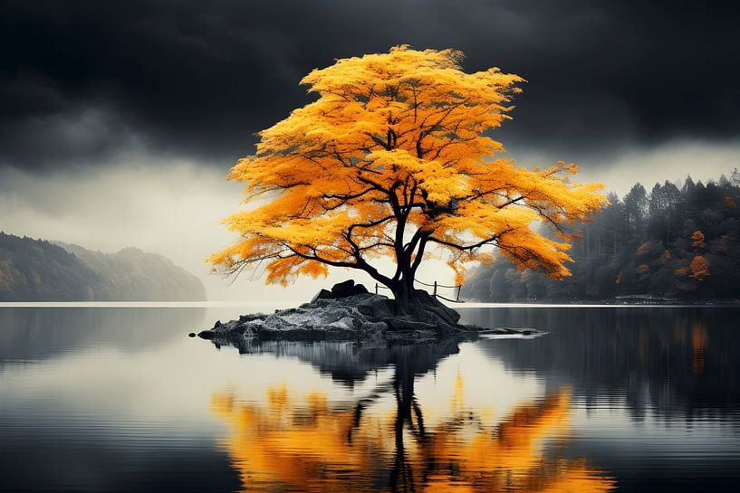 The yellow tree by haroulita