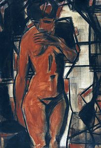 Weiblicher Akt, Stehend, Christian Rohlfs, Um 1925