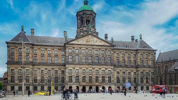 Palast auf dem Damm, Amsterdam von Digital Art Nederland