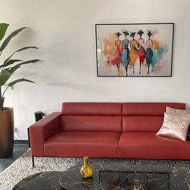 Klantfoto: Kleurrijke vrouwen van Studio Allee, op acrylglas