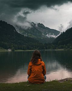 Mystische Stimmung am Bergsee