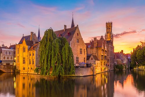 Brugge at Sunset