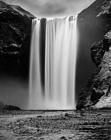 Chute d'eau de Skogafoss, vitesse d'obturation longue