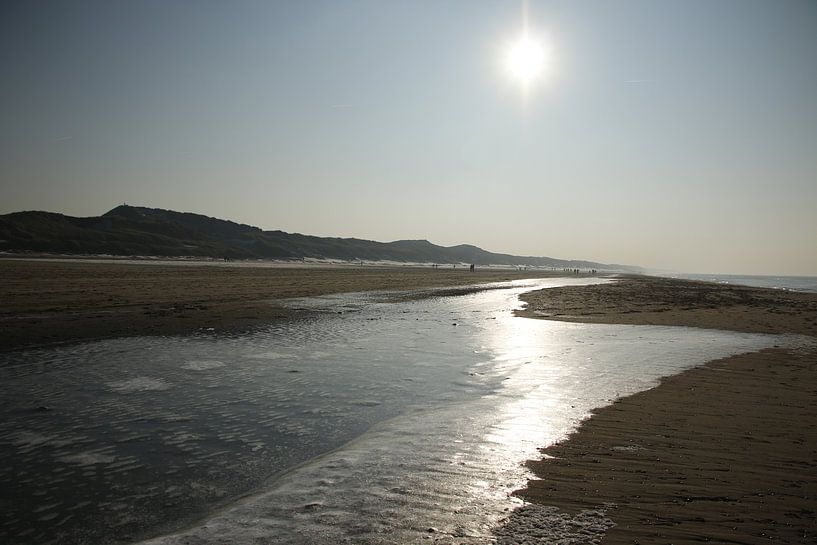 IJs op het strand van Cora Unk