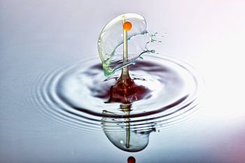 Drie kleuren druppel lampekap