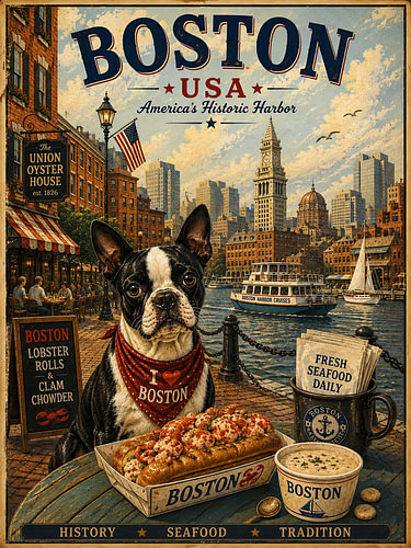 Boston Terriers in Boston