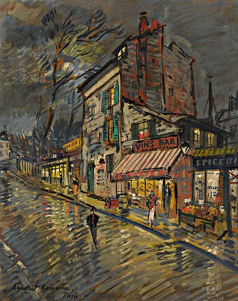 Konstantin Aleksejevitsj Korovin - Parijs bij nacht van Peter Balan