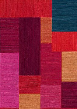 Abstract colour fields with woven texture by Niklas Maximilian