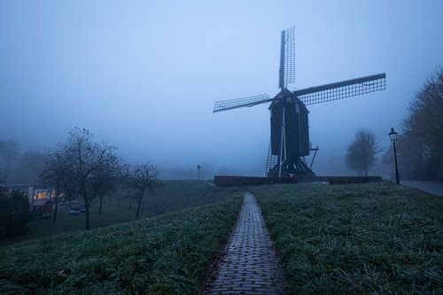 Dichte Mist Molen Heusden