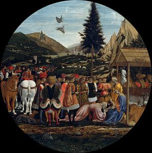 Domenico Veneziano, De aanbidding der wijzen - 1439 van Atelier Liesjes