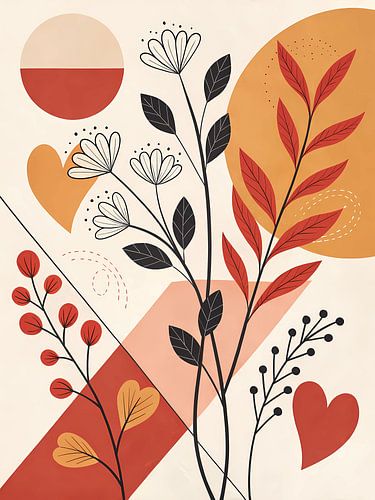 Abstracte bloemenharmonie