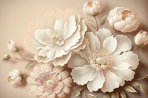 Bloemen zachte tinten