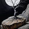 Wabi Sabi landscape painting by FRESH Fine Art