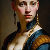 Portrait baroque femme perverse sur Maud De Vries