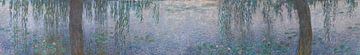 De Waterlelies - Heldere ochtend met wilgen, Claude Monet