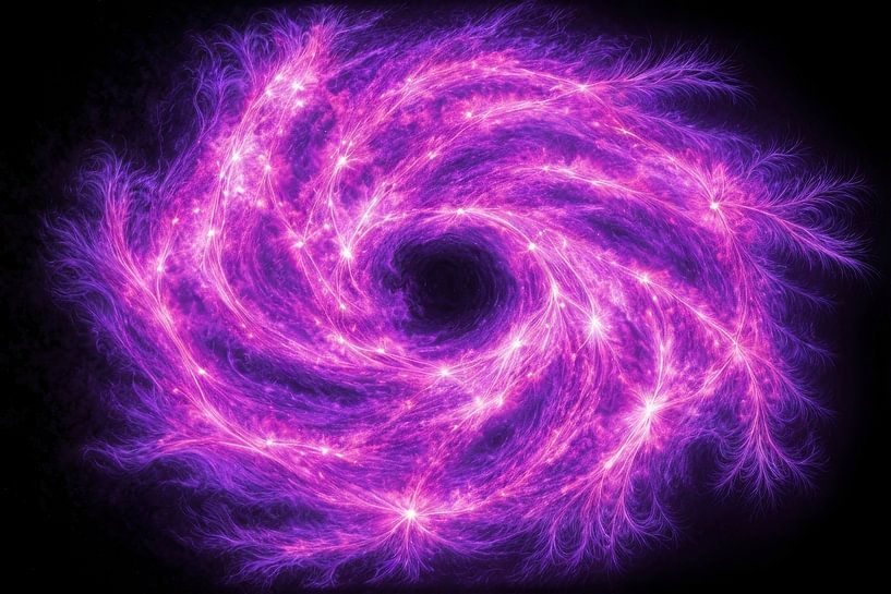 image spirituelle violet énergétique par Egon Zitter