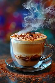 eine Tasse Kaffee oder Cappuccino trinken