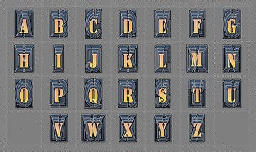 Alphabet No.12 Design  by L.A.B.