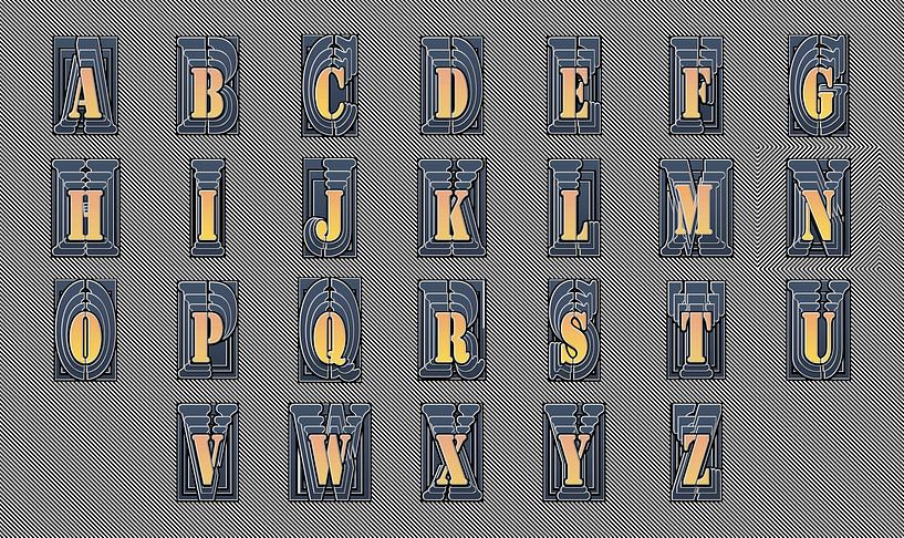 Alphabet No.12 Design  by L.A.B.