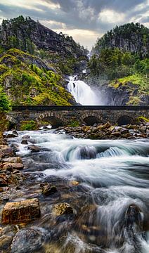 Waterval Latefossen HDR van Greet Thijs