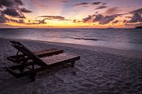 sunbeds on the beach