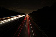 Snelweg bij nacht van Arie-Jan Eelman thumbnail