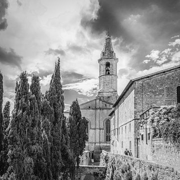 Italie en carré noir et blanc, Toscane sur Teun Ruijters