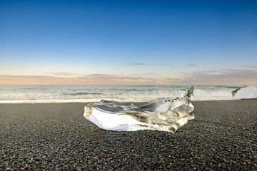 Ice shape washed up on the Diamond Beach in Iceland by Sjoerd van der Wal Photography
