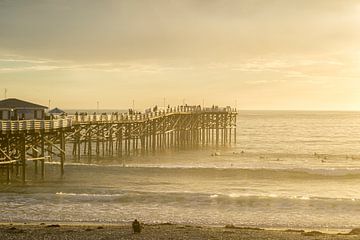 Een Crystal Pier zonsondergang van Joseph S Giacalone Photography