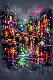 Neon Amsterdam Nights – Canal Glow Energy