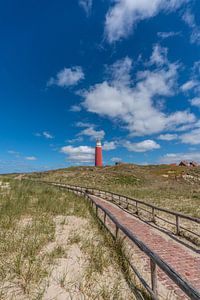 Leuchtturm von Texel tagsüber
