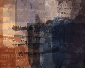 Terra, Taupe und Flieder. Moderne abstrakte Kunst. Dämmerung. von Dina Dankers