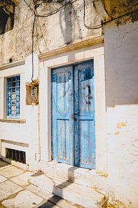 Porte bleue