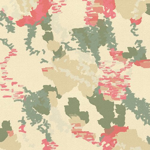 Modern abstract digitaal schilderij in zachte tinten