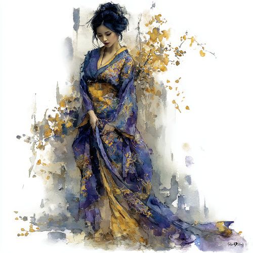 Japanische Geisha – japanische Geisha von Gelissen Artworks
