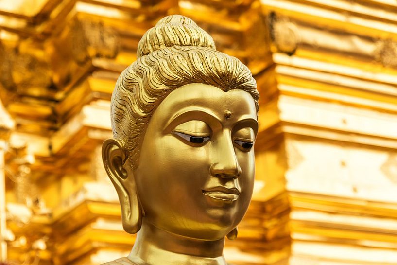 Golden buddha van Ilya Korzelius