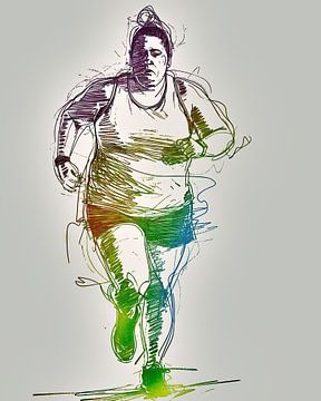 Colourful jogging by Frank Heinz