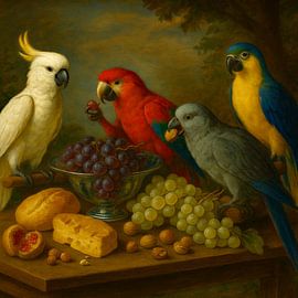 The Parrot Banquet by Moonheart Artworks