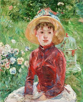 Berthe Morisot,Jong meisje op het gras, Mlle Isabelle Lambert