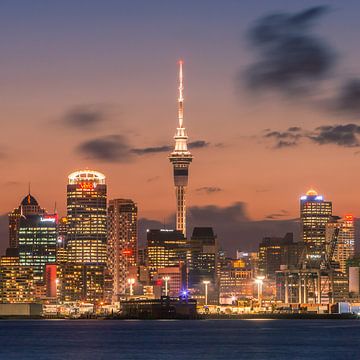 Zonsondergang Auckland, Nieuw Zeeland van Henk Meijer Photography