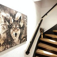 Klantfoto: The wolf van Bert Hooijer, als art frame