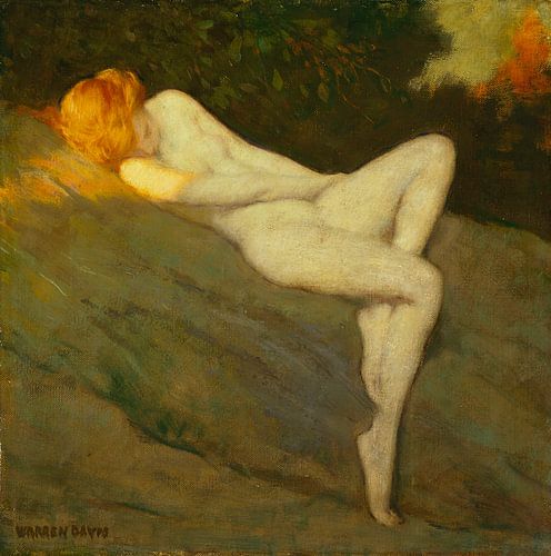 Slapend naakt, Warren B. Davis