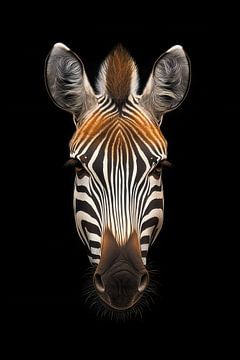 Intense Zebra Portrait